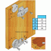 Schiebetür Wandschrank 13kg Bausatz 3m